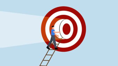 Başarının sırrı, işadamının büyük okçuluk hedefine çıkan merdiveni açmasıdır..