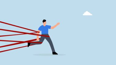 Bürokrasiyle bağlı iş adamı kaçmaya çalışıyor..