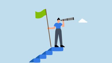 Kariyerinin en üst basamağında başarılı bir iş kadını elinde kazanan bir bayrak tutuyor ve geleceği gören birini arıyor..