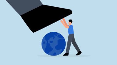 İnsan dünyayı yok eden kötülükten korur..