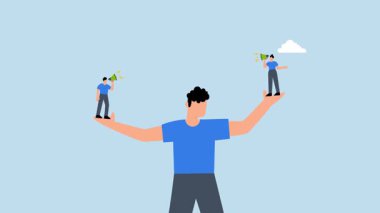 Çalışan sesi, işletme müdürü iki eliyle bağıran çalışanları dinliyor..