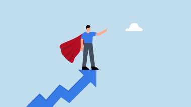 Ağır kilitli yastık altında depresyonda ölen işadamının 4k animasyonu.