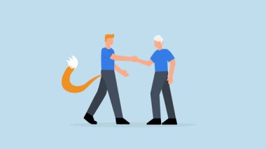 Enerjisi tam dolu, 4k animasyonlu azimli girişimci tam dolu bir bataryayı başarıya hazır tutuyor..