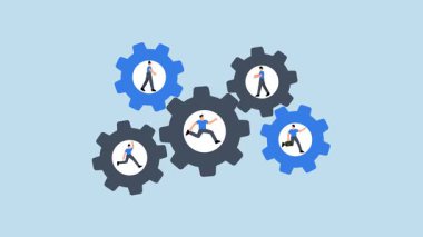 Yanlış karar, sırılsıklam olmuş talihsiz işadamının 4k animasyonu ve çok küçük bir şemsiyeyle sağanak yağış..