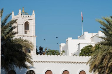 Muscat, Umman - 05 Mart 2019: Umman 'ın Muscat ilinde yer alan eski Muttrah kasabasına bakın. 