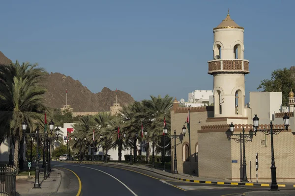 Mascate Oman Mars 2019 Vue Sur Vieille Ville Muttrah Située Photos De Stock Libres De Droits