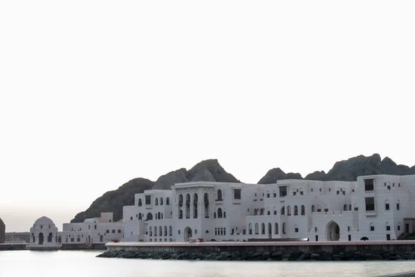 Muscat Oman Március 2019 Kilátás Jalali Erődre Napkeltekor Muttrah Óvárosában Stock Kép