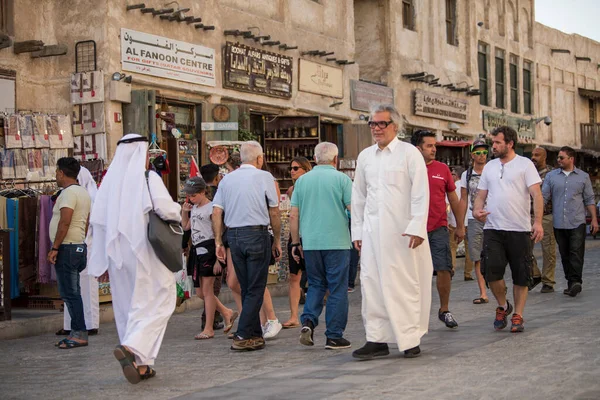 Доха Катар Марта 2019 Года Улицы Традиционного Арабского Рынка Вакиф Лицензионные Стоковые Фото