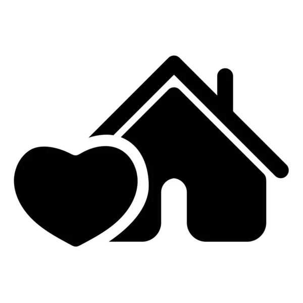 Home Vector Lijn Ikoon House Vector Illustratie Symbool Huizen Vector — Stockvector