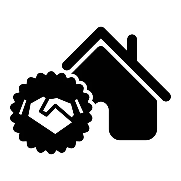 Home Icona Della Linea Vettoriale Simbolo Illustrazione Vettoriale Della Casa — Vettoriale Stock