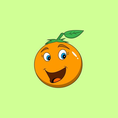 Happy cute smiling fruit face set. Vector flat kawaii cartoon character illustration icon collection. Cute orange, apple, tomato character emoji set