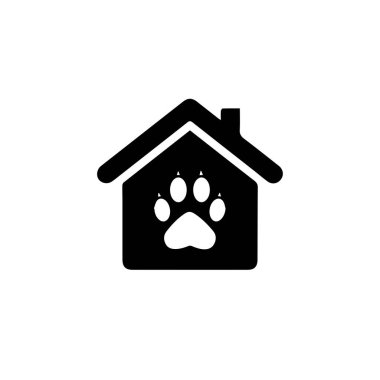 Hayvan pençesi izi seti. Köpek ya da kedi ayak izi vektör ikonu çizimi Paw baskısı, ikon. Vektör pençesi. Köpek, köpek, kedi, ayı, kurt. Bacaklar. Ayak izleri.