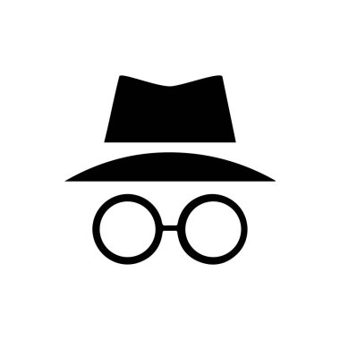 Siyah ve Beyaz Vektör Grafikli, kılık değiştirmiş Simge Adam kadın yüzü. Casus ajan satırı ve simge simgesi, güvenlik ve dedektif, hacker imza vektör grafikleri, düzenlenebilir felç doğrusal simgesi