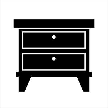 Ev tasarımı ikonu, kanepe ikonu, oturma odası, vektör illüstrasyonu. Düz tasarım biçimi.