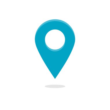 Map pin location icons. Modern map markers . Vector illustration on a white background. Flat design style modern icon, pointer minimal vector symbol, marker sign