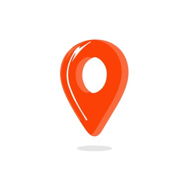 Map pin location icons. Modern map markers . Vector illustration on a white background. Flat design style modern icon, pointer minimal vector symbol, marker sign