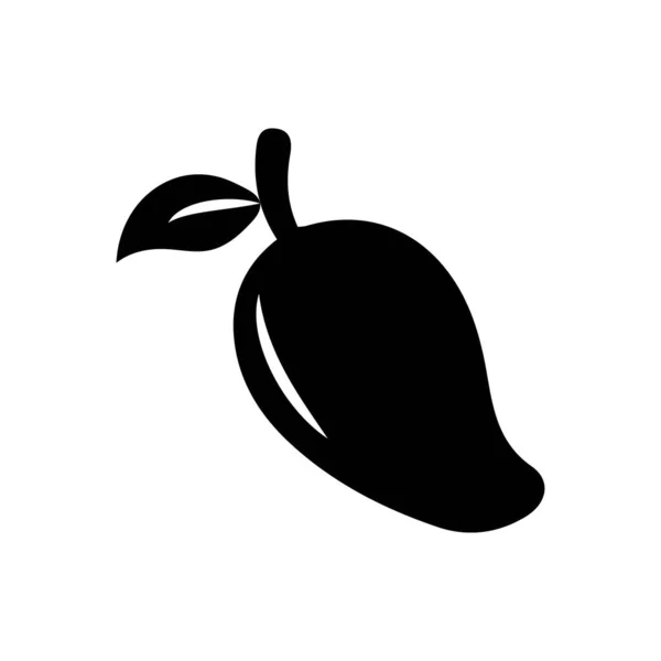 Mango Frukt Vektor Ikon Mango Platt Stil Vektorillustration Tropisk Frukt — Stock vektor
