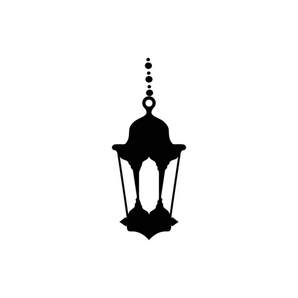 Design Ilustração Lanternas Islâmicas Vetor Modelo Decoração Silhueta Islâmica Ornamento — Vetor de Stock