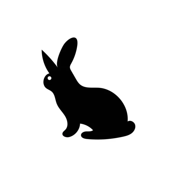 Tavşan Ikonu Paskalya Tavşanı Hayvan Sembolü Mobil Konsept Web Tasarımı — Stok Vektör