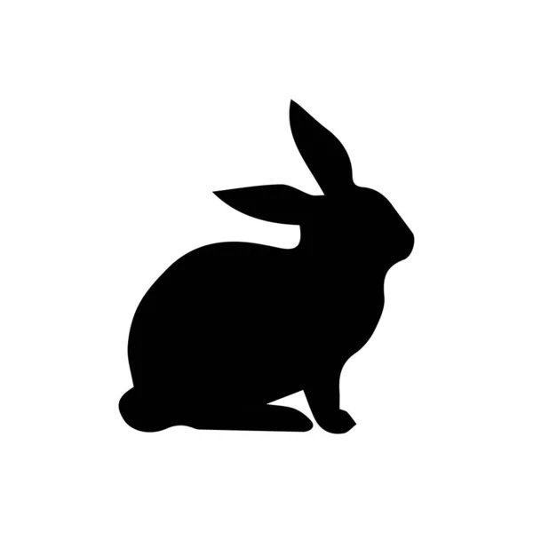 Icône Lapin Symbole Animal Lapin Pâques Signe Style Linéaire Pour — Image vectorielle