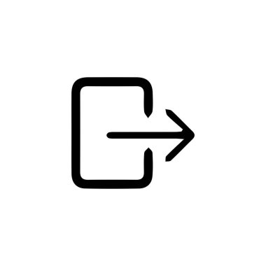 Beyaz arkaplanda izole edilmiş modaya uygun düz biçimdeki giriş simgesi. Web sitenizin tasarımı, logosu, uygulaması, UI için yaklaşım sembolü. Vektör illüstrasyonu, EPS10. Grafik tasarımı için düz biçim