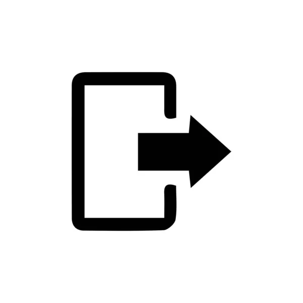 Ikona Logowania Modnym Płaskim Stylu Białym Tle Symbol Podejścia Projektowania — Wektor stockowy