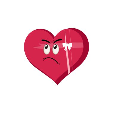 Kalp komik çizgi film karakteri farklı poz veriyor. Komik suratlı kırmızı kalp karakteri. Mutlu şirin kalp emojisi seti. Aşk vektör illüstrasyonu. Sevgililer Günü kartı