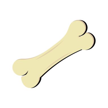 Köpek kemiği vektör simgesi. Çizgi film köpek ikonu Düz Tasarım Hayvan Bakımı, kemik oyuncağı maskot ikonu vektör çizimi tasarımı, Vektör 10 Eps.
