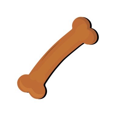 Köpek kemiği vektör simgesi. Çizgi film köpek ikonu Düz Tasarım Hayvan Bakımı, kemik oyuncağı maskot ikonu vektör çizimi tasarımı, Vektör 10 Eps.