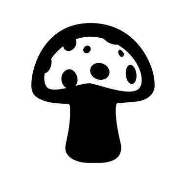 Mantar ikonu çizimi. Çizgi film vektör mantarları birleşiyor. Vektör beyaz arkaplanda izole edildi. EPS 10