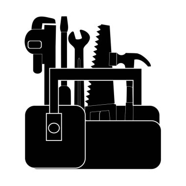 Tam araç kutusu silueti grafik tasarım ögesi