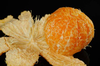 Derisi soyulmuş turuncu yakın görünüm 