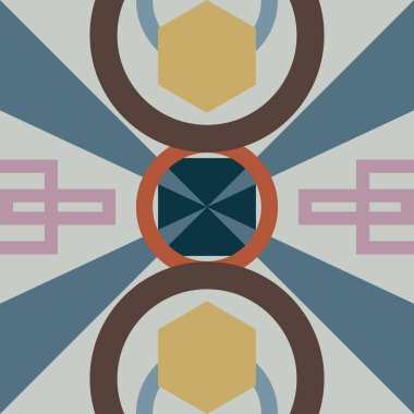 Fayans tasarımı için geometrik soyut arkaplan.