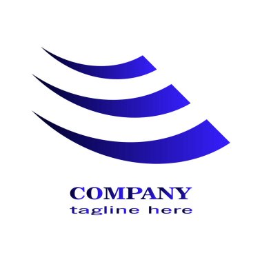 mavi kanat logo tasarımı.