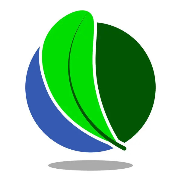 Nature Circle Logo Design — Stock Vector