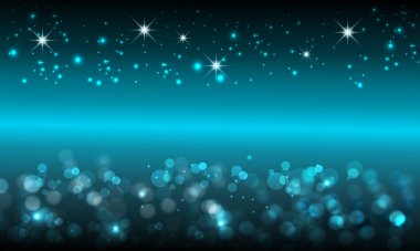 Parlak neon daireler ve baloncuklar, koyu soyut arkaplan.