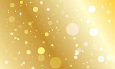 Bokeh ışıkları altın arkaplanı etkiler. Daire şeklinde parlak bir ışık. yumuşak ışık.
