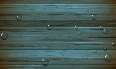 Su damlası ile doğal ahşap zemin. Klasik eski arkaplan.