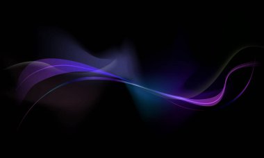 Soyut renkli sıvı dalgalar fütüristik koyu arkaplan. yumuşak kavisli mor. pürüzsüz sanat.