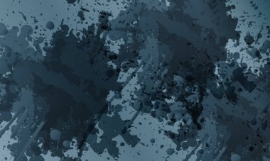 koyu renk suluboya sıçrama lekesi fırça darbeleri gri arkaplanda.