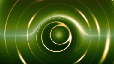 animasyon dairesi hafif sıvı yumuşak hareket. Soyut yeşil parlak sıvı dalga düz arkaplan.