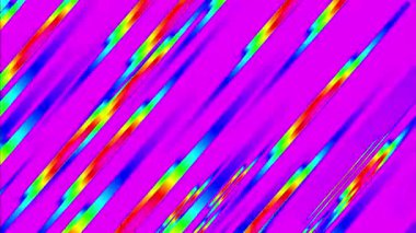 Kusursuz döngü sanatsal renkli çizgiler parlayan köşegen çizgiler hareket soyut parlak arkaplan.