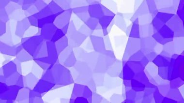 Hareketli kristal çokgen mozaik modelinin gerçekçi soyut döngü animasyonu. Parlak altıgen cam..