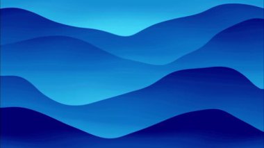 Canlandırılmış mavi arka plan sallaması. akış rengi sıvı hareketi.