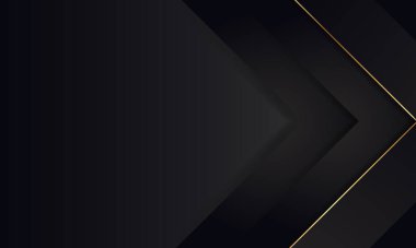 Boş alan tasarımında soyut siyah ok yönü modern fütürist arkaplan.