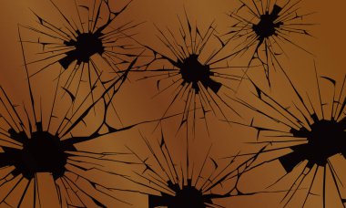 Çatlamış delik. Duvarı yıkın. Toprak çatladı. kahverengi duvar.