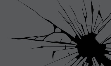 Çatlamış delik. Duvarı yıkın. Toprak çatladı. bir delik.