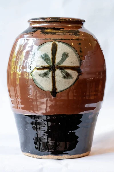 Keramiska Keramik Vas Från Mashiko Stad Tochigi Japan Känd För — Stockfoto