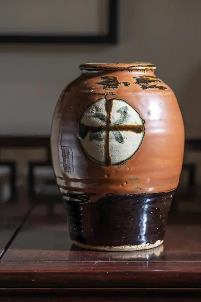 Keramiska Keramik Vas Från Mashiko Stad Tochigi Japan Känd För — Stockfoto