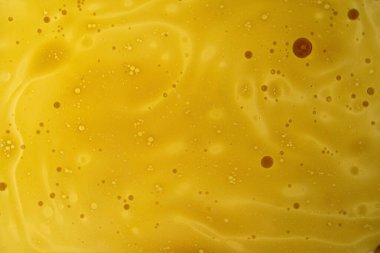 Soyut yağ ve su sarısı ve kahverengi sıvı doku arka planı